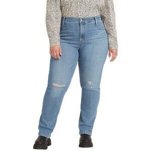 Levi's 724 High Rise Slim Straight Jean Hypersoft Denim Women's Plus Size 20W